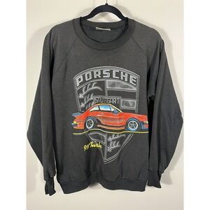Vintage 90s Delta Porsche 911 Turbo Stuttgart Sweatshirt Size XL Made in USA (K)